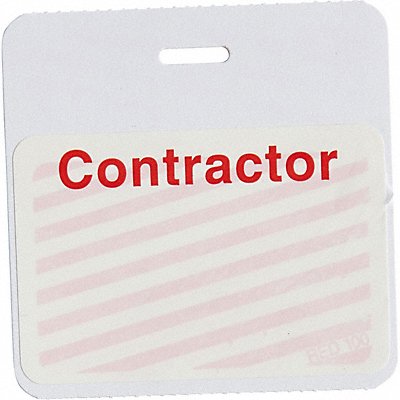 BRADY 95655 Clip/Badge 1 Day Yellow/White PK500