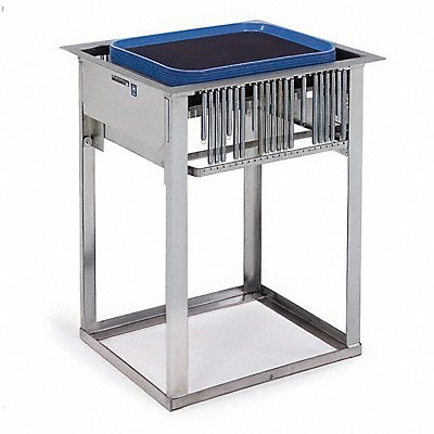 LAKESIDE 976 Tray Dispenser Cart 23 1/4 in L SS