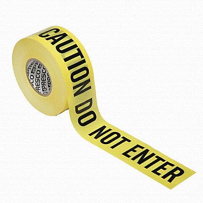 ABILITY ONE 9905020000000 Barricade Tape Yellow 1 000 ft L 3 in
