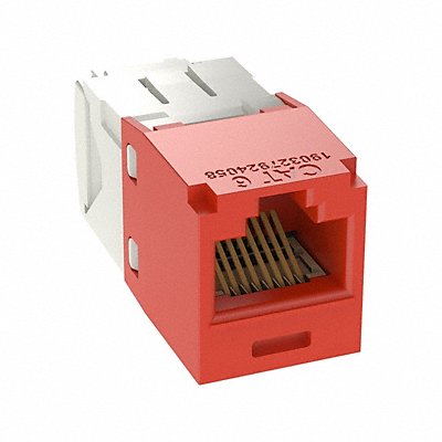 PANDUIT CJ688TGRD Jack Module 18.29 mm H Red