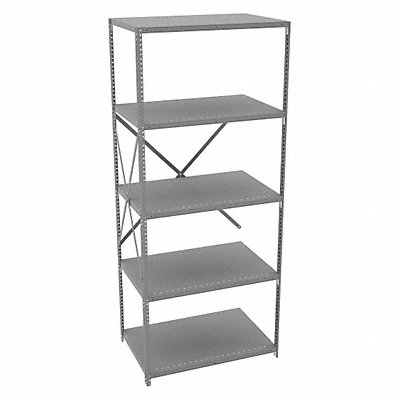 TENNSCO QOH53624AB Metal Shelving Cap 800 lb 24inx84inx36in