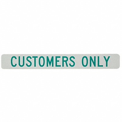 LYLE CS00420HA Customer Parking Sign 2-1/2 x 20