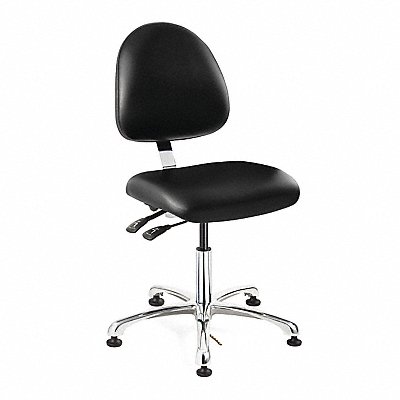 BEVCO 9051MEBKV Ergonomic ESD Task Chair Vinyl Black