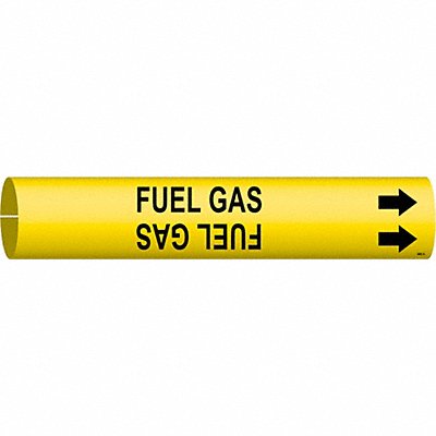 BRADY 4062A Pipe Marker Fuel Gas 13/16 in H 4/5 in W