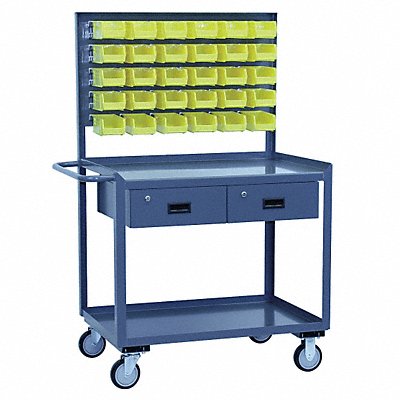 JAMCO SN336P500GP Mobile Wrkstion Steel 36 L 30 W 2 Shelf