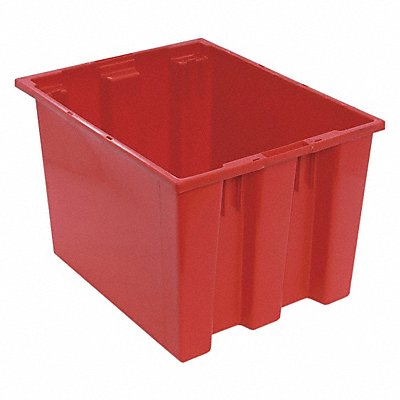 QUANTUM STORAGE SYSTEMS SNT195RD E1881 Stacking and Nesting Container Red Solid Polypropylene