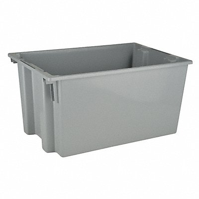 QUANTUM STORAGE SYSTEMS SNT300GY E1886 Stacking and Nesting Container Grey Solid PP