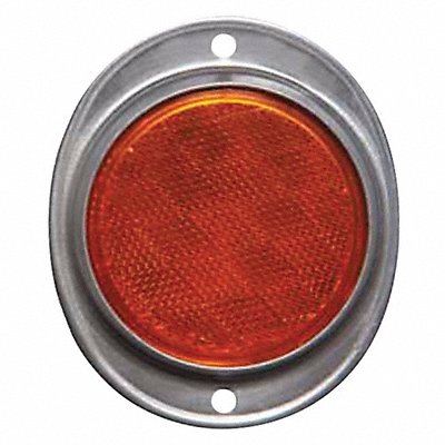 GRAINGER 70003002 Color Reflector Oval Amber 4-21/32 L
