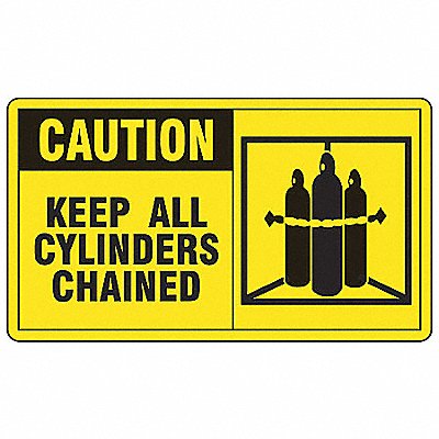 ACCUFORM LCPG602VSP Safety Label 3 1/2 inx5 in Vinyl PK5