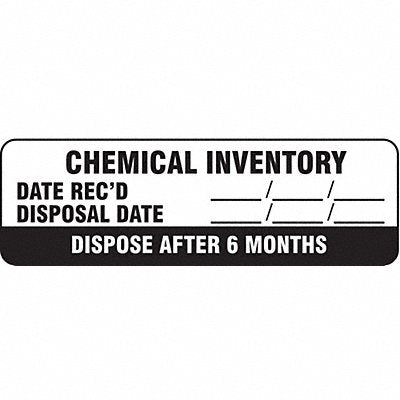 HARRIS INDUSTRIES LB132296 Hazard Label 2-7/8 in W PK500