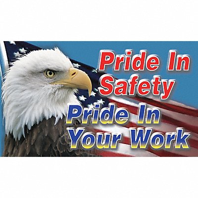 ACCUFORM MBR420 Safety Banner 28in x 48in Poly Sheeting
