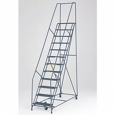BALLYMORE 123214X Safety Rolling Ladder Steel 120 In.H