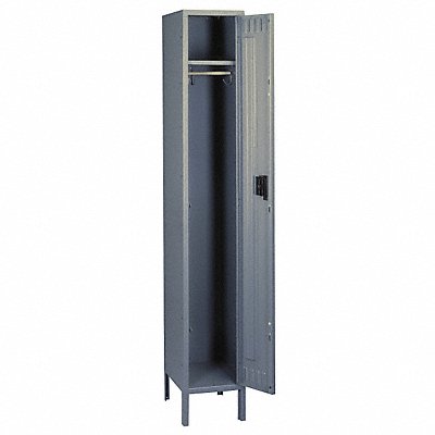 TENNSCO STK1218601MEDGR F0409 Locker 1x1Locker Grey 66 x12 x18 Unassembled