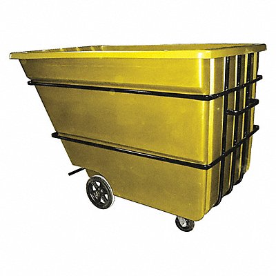GRAINGER 22CUHDYELLOW Tilt Truck Heavy Duty 2-1/4 cu yd. Yellow