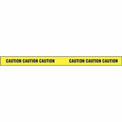 GRAINGER 11458 Barricade Tape Yellow 180 ft L 2 in