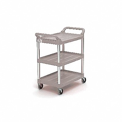 RUBBERMAID COMMERCIAL PRODUCTS FG342488PLAT Utility Cart 200 lb Load Cap. Plastic