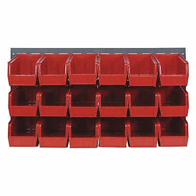 QUANTUM STORAGE SYSTEMS QLP361923018RD Louvrd Pnl 1/4inx20inx36in Load Capacity 175lb