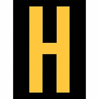 STRANCO INC RUM200HYB Reflective Letter Label H 2-1/2in H PK25