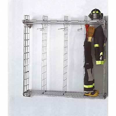 GROVES NTWM618 Turnout Gear Rack Wall Mount 6 Comprtmnt