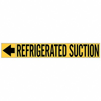 BRADY 73921 Pipe Mrkr Refrigrted Sction 2in H 12in W