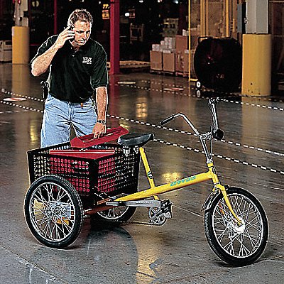 WORKSMAN M2020CBYELL4M Tricycle 20 Wheel Yellow 550 lb Cap.
