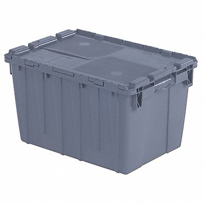 ORBIS FP182Grey E3369 Attached Lid Container Grey Solid HDPE