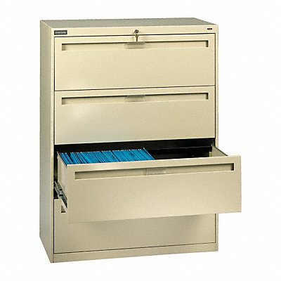 TENNSCO LPL3648L40PUTTY File Cabinet 36 in 4 Drawer Putty