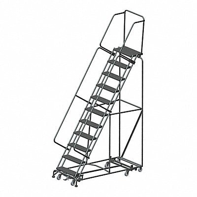 BALLYMORE WAAD113214P Lockstep Rolling Ladder Steel 110 In.H