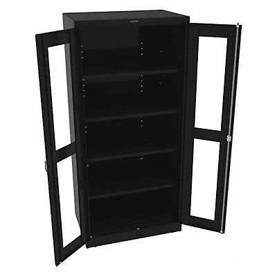 TENNSCO CVD2470BLACK Storage Cabinet 78 x36 x24 Black 4 Shelves