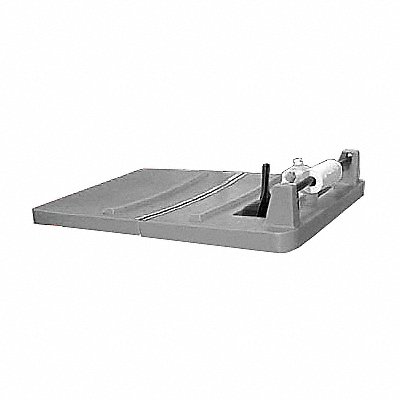 GRAINGER BLN10Grey Cube Truck Lid Grey Fits 12-1/2 cu ft.