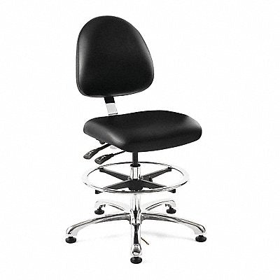 BEVCO 9551MEBKV Ergonomic ESD Task Chair Vinyl Black