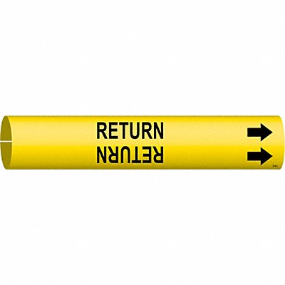 BRADY 4119C Pipe Marker Return 2 in H 2 in W