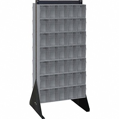 QUANTUM STORAGE SYSTEMS QFS248305GY Bin Storage Rack Powder Coated 52 in