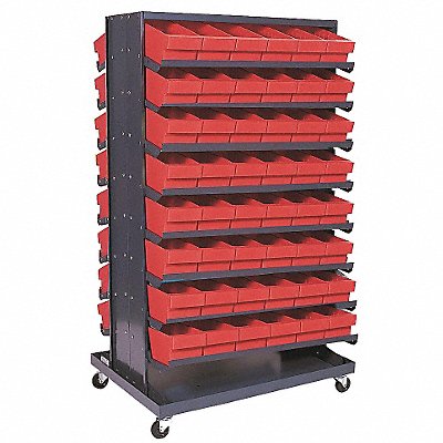 QUANTUM STORAGE SYSTEMS QPRDM601RD J0326 Mobile Pick Rack Red Steel