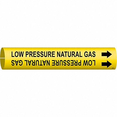 BRADY 4241B Pipe Marker Low Pressure Natural Gas