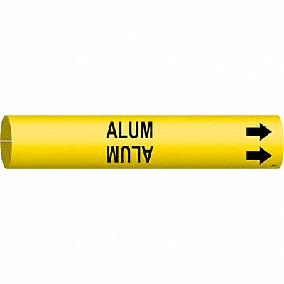 BRADY 4004C Pipe Marker Alum 2 in W