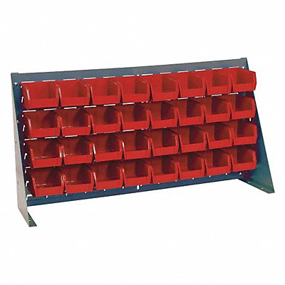 QUANTUM STORAGE SYSTEMS QBR361921032RD Louvrd Bnch Rk 1/4x20x36in Load Capacity 150lb