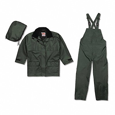 VIKING 2900GL Rain Suit w/Jacket/Bib Unrated Green L