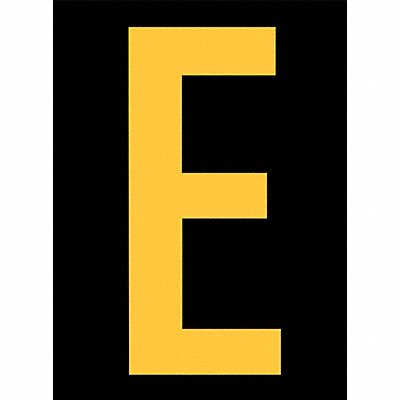 STRANCO INC RUM200EYB Reflective Letter Label E 2-1/2in H PK25