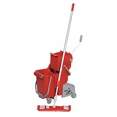 UNGER SMFPR Mop Bucket and Wringer Red 8 gal