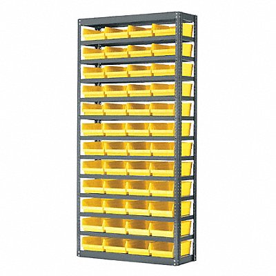 AKRO-MILS AS1879138Y Bin Shelving 18inx79inx36in Yellow