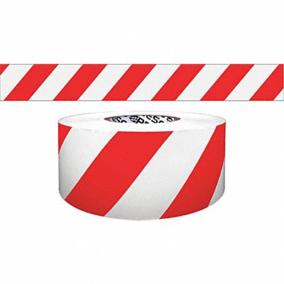 GRAINGER B324W18200 Barricade Tape Red/White 200 ft L 3 in