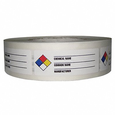 HARRIS LB131849 NFR Label Paper 3-1/8 in W PK1000