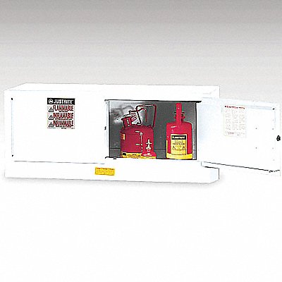 JUSTRITE 891305 Flammable Safety Cabinet 12 gal White