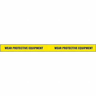 GRAINGER 9HN72 Floor Tape Black/Yellow 2 inx180 ft Roll