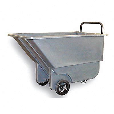 GRAINGER 13CULGrey Tilt Truck Lt-Duty 1/3 cu yd 275 lb Grey