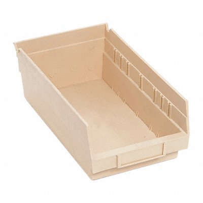 QUANTUM STORAGE SYSTEMS QSB102IV F0614 Shelf Bin Ivory Polypropylene 4 in