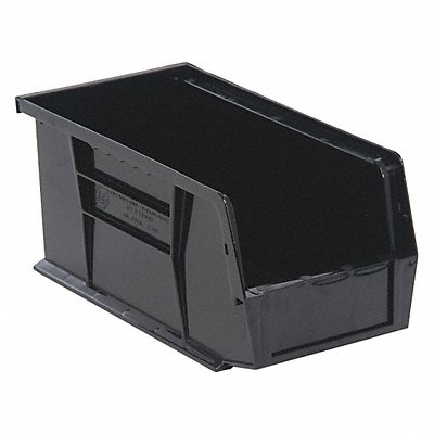 QUANTUM STORAGE SYSTEMS QUS230BK F0600 Hang and Stack Bin Black PP 5 in