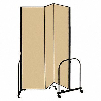 SCREENFLEX CFSL743DO F1880 Partition 5Ft 9 In W x7 Ft 4 In H Walnut
