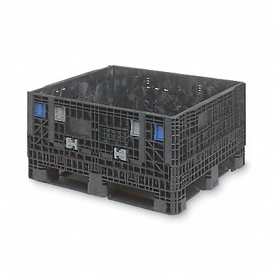 ORBIS GP404834 Collapsible Bulk Container Black Solid 48 in
